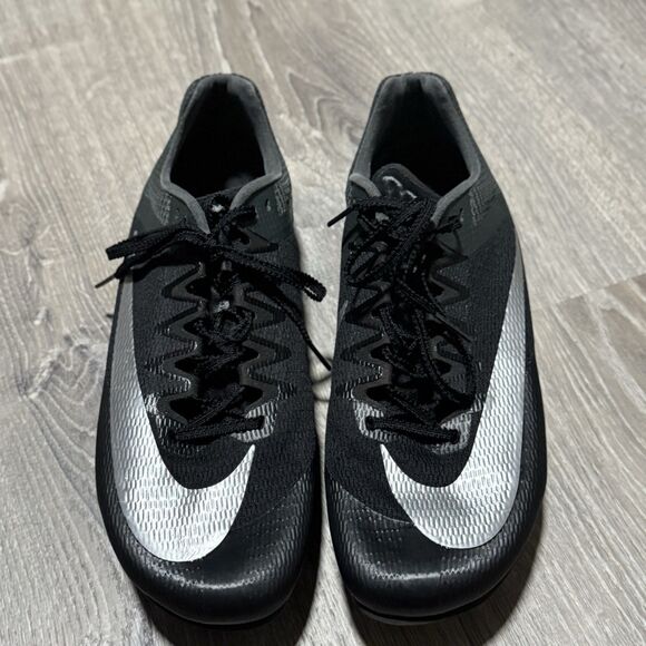 Nike Rival Sprint Track Spikes Black Silver FZ9663-001 Men’s Size 10.5 - Picture 2 of 6